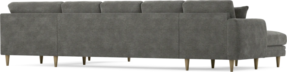 Eden - 3-sits soffa med schäslong vänster och divan höger - Grå