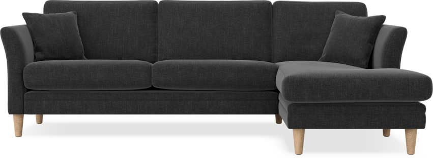 Eden - 2,5-sits soffa med schäslong - Grå