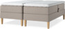 Delux Dream - Ställbar säng, dubbelsäng med bäddmadrass - Beige