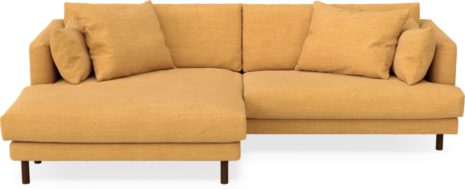 Harper - 4-sits med schäslong XL vänster - Gul
