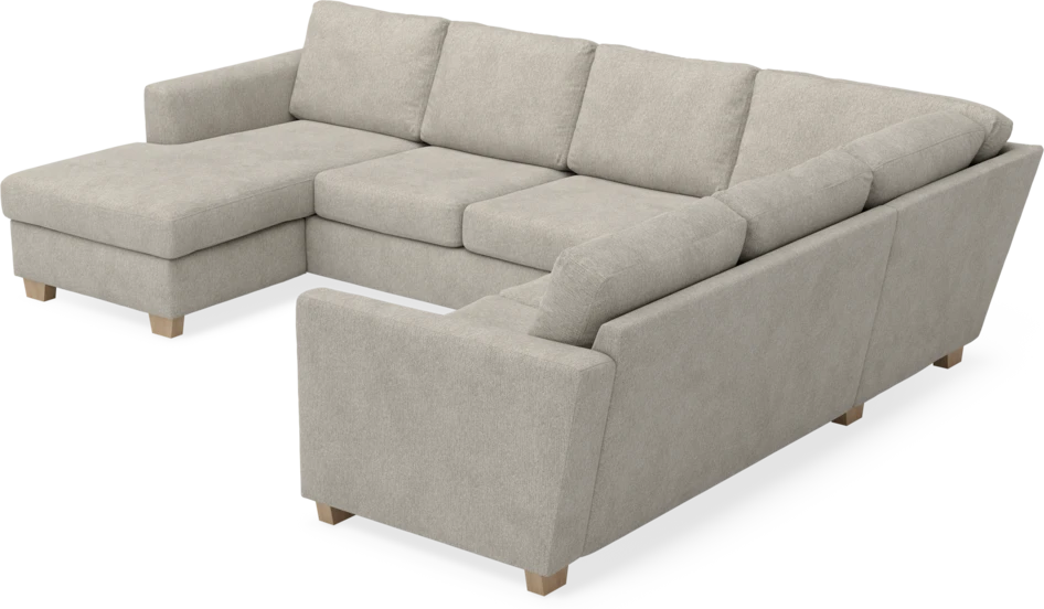 Friday - Hörnsoffa, 3+2-sits med schäslong vänster - Beige