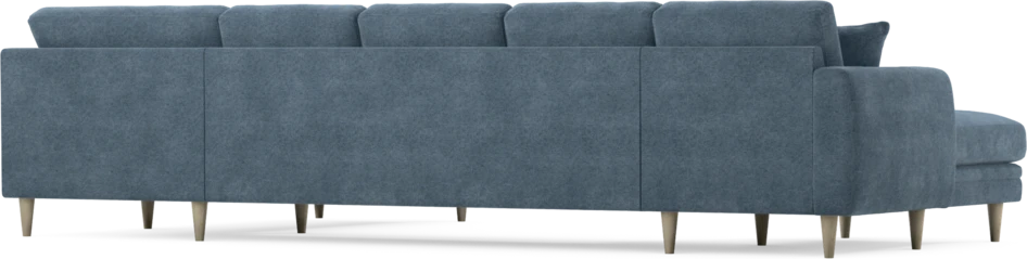 Eden - 3-sits soffa med schäslong vänster och divan höger - Blå