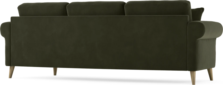 Eden - 3-sits soffa svängd - Grön