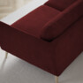 Madison Lux - 2-sits soffa med schäslong vänster och divan höger - Röd