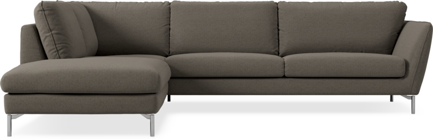 Madison - 3-sits soffa med divan vänster - Brun