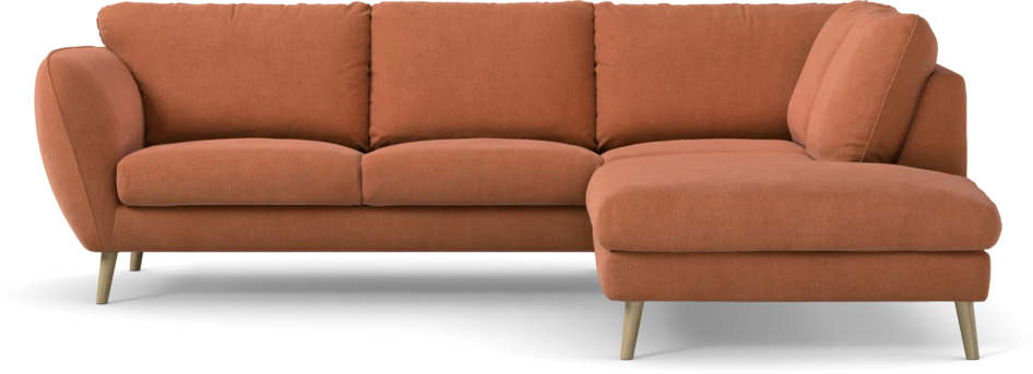 Madison Lux - 2-sits soffa med divan höger - Orange