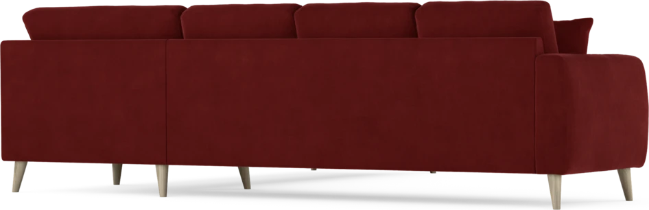 Eden - Hörnsoffa, 3+3-sits - Röd