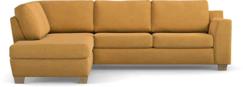 Friday - 2,5-sits soffa med divan vänster - Gul