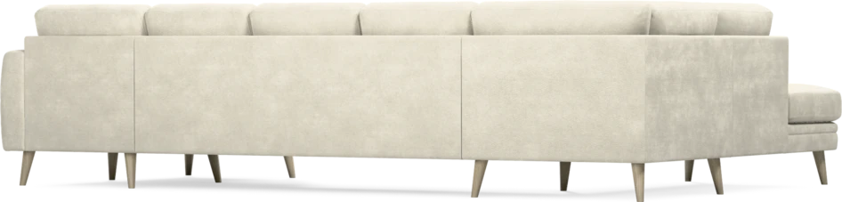 Eden - 3-sits soffa med divan vänster och schäslong höger - Vit