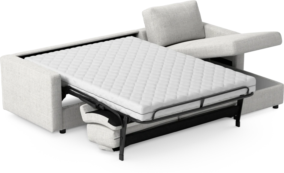 Lindö - Bäddsoffa 2,5-sits med schäslong, vändbar - Grå