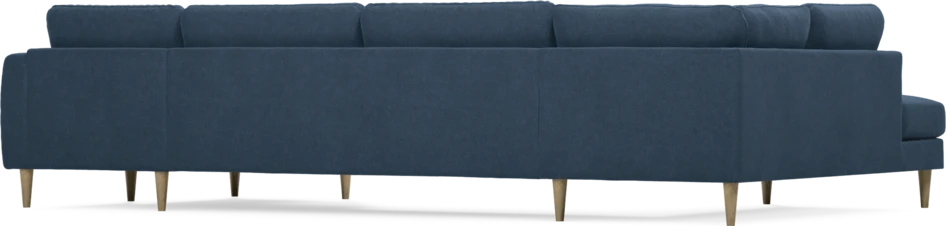 Bridge - 3-sits soffa med divan vänster och schäslong höger - Blå