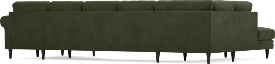 Eden - 3-sits soffa med divan vänster och schäslong höger - Grön