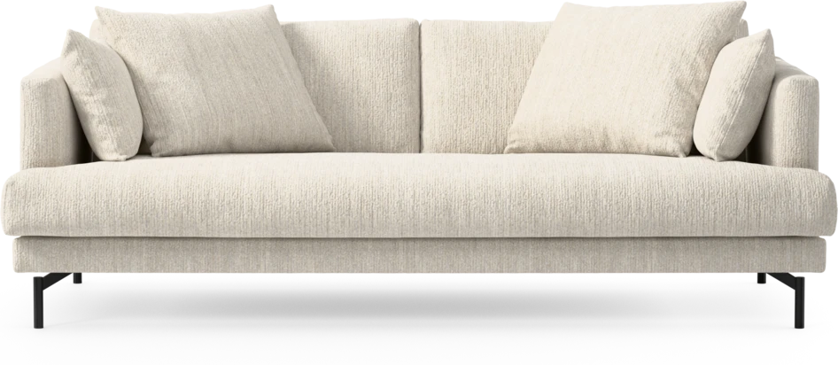 Harper - 3-sits soffa, hel dyna - Vit