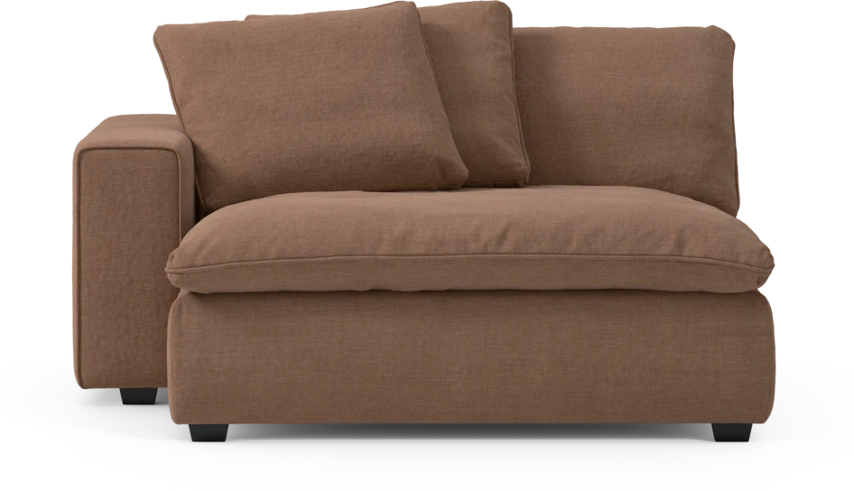 Bellora - Schäslong XL med armstöd vänster - Orange