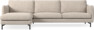 Madison Lux - 3-sits soffa med schäslong vänster - Vit