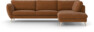 Madison Lux - 3-sits soffa med divan höger - Orange