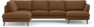Madison Lux - 2-sits soffa med divan vänster och schäslong höger - Brun