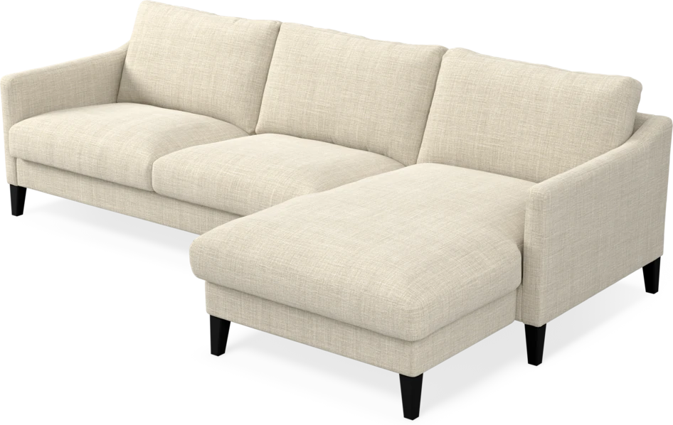 Winston - 3-sits soffa med schäslong, vändbar - Beige