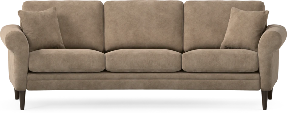 Eden - 3-sits soffa svängd - Beige