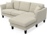 Eden - 2-sits soffa med schäslong - Beige