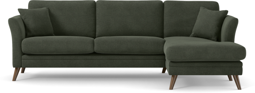 Eden - 2,5-sits soffa med schäslong - Grön