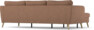 County - 3-sits soffa med flyttbar schäslong - Orange