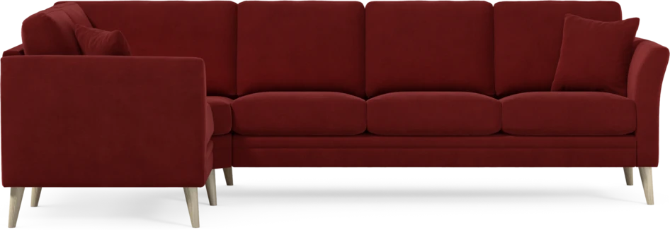 Eden - Hörnsoffa, 1+3-sits - Röd