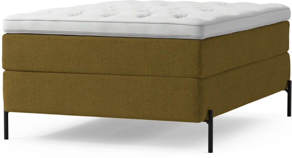 Delux Exclusive - Kontinentalsäng, enkelsäng 140 cm med bäddmadrass och sängben