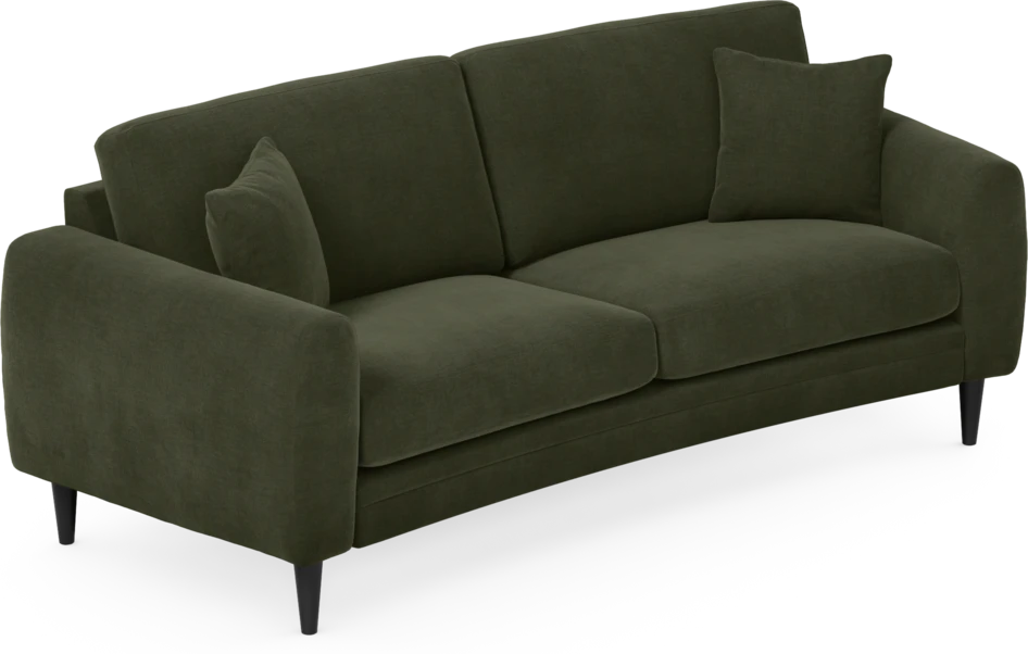 Eden - 2,5-sits soffa svängd - Grön