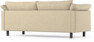 Cherrie - 2,5-sits soffa, hel dyna, fast klädsel - Beige