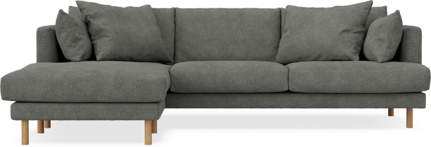 Harper - 4-sits med schäslong vänster - Grå