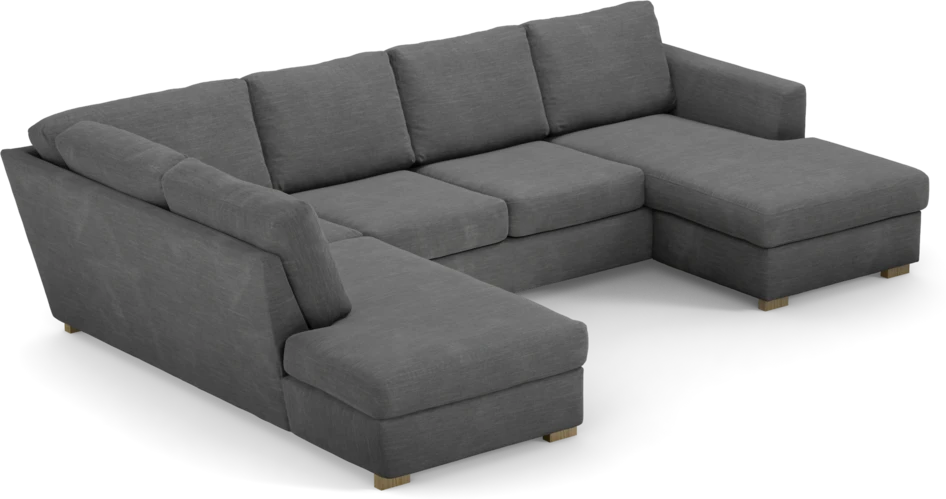 Friday - 3-sits soffa med divan vänster och schäslong höger - Grå