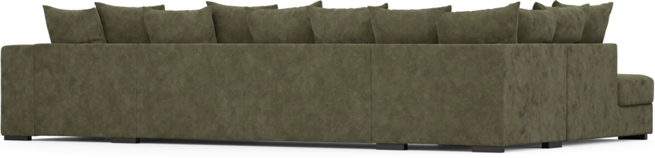 Town - 3-sits soffa med divan vänster och schäslong höger - Grön