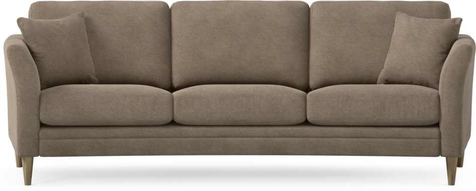 Eden - 3-sits soffa svängd - Brun