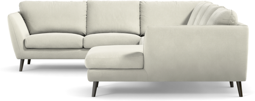 Madison Lux - Hörnsoffa med schäslong höger - Vit