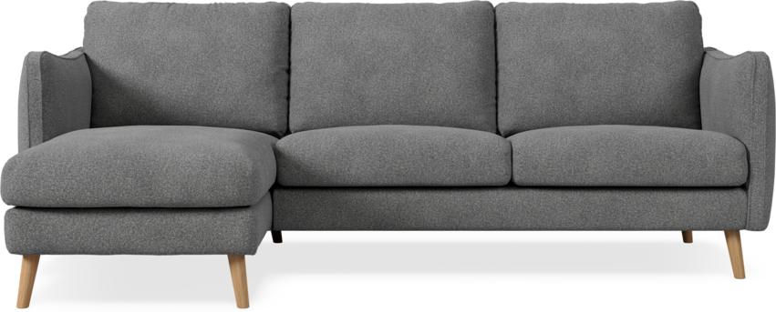 Madison Lux - 2-sits soffa med schäslong vänster - Vit