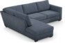 Friday - 2,5-sits soffa med divan vänster - Blå