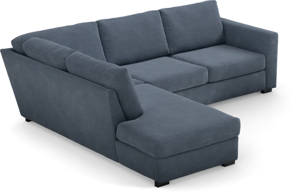 Friday - 2,5-sits soffa med divan vänster - Blå