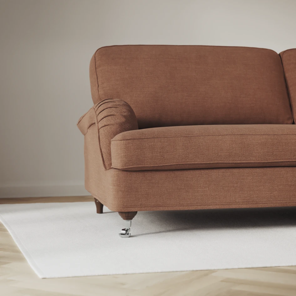 Oxford - 3-sits soffa svängd - Orange