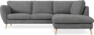 Madison - 2-sits soffa med divan höger - Vit
