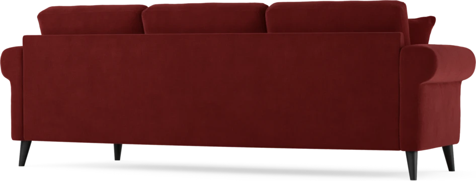Eden - 3-sits soffa svängd - Röd