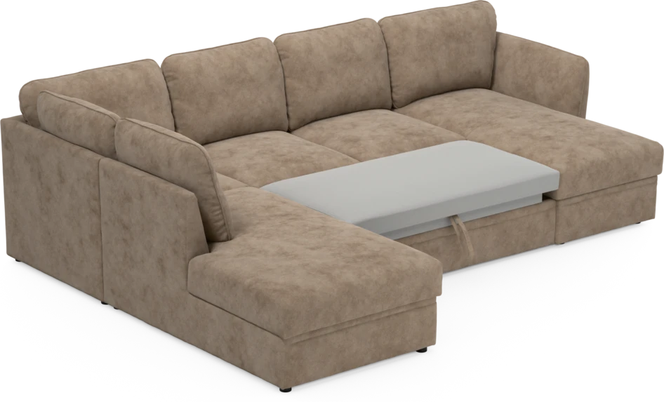 Öland - Bäddsoffa med divan vänster och schäslong höger - Beige