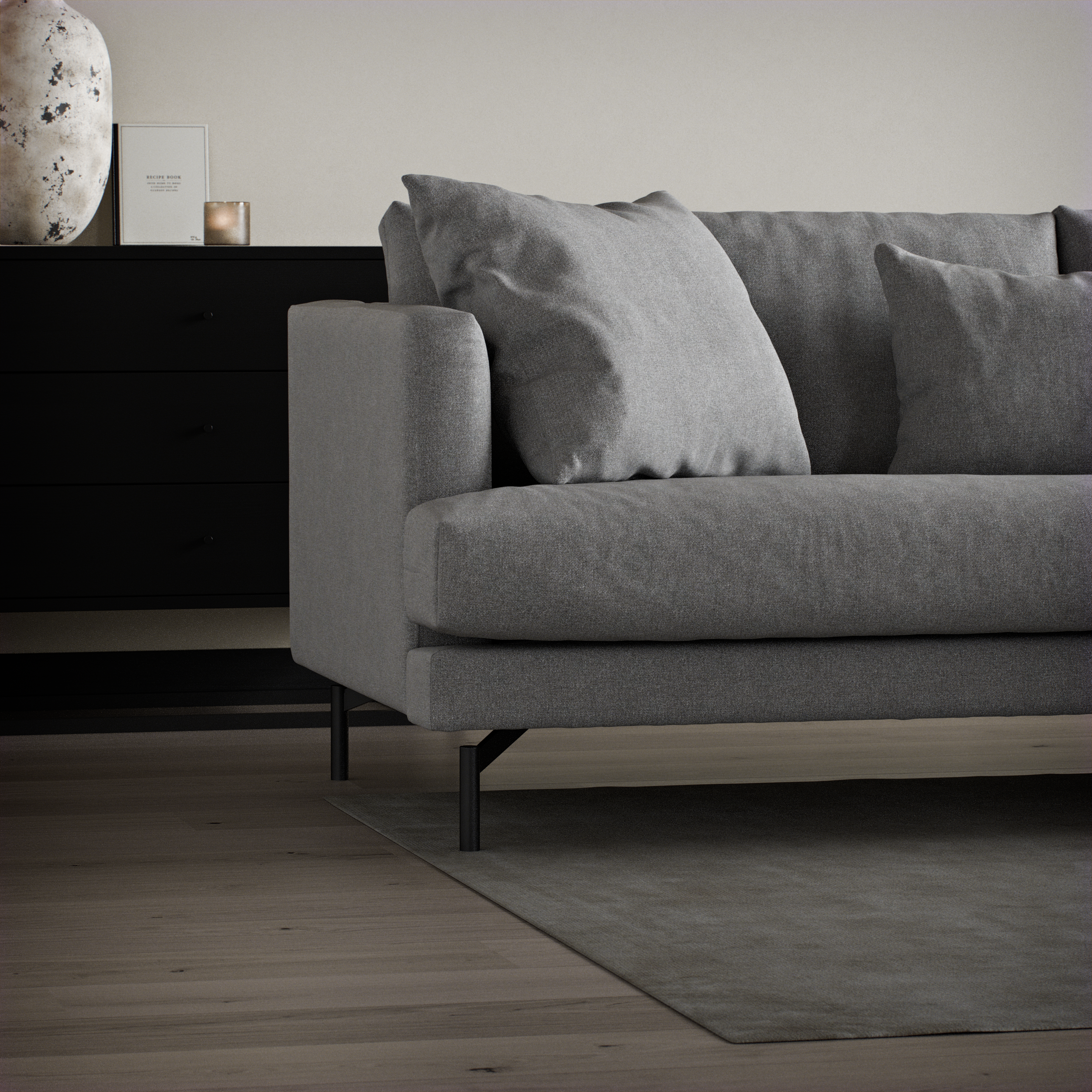 Harper - 3-sits soffa med divan höger - inspiration