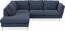 Madison - 2-sits soffa med divan vänster - Blå