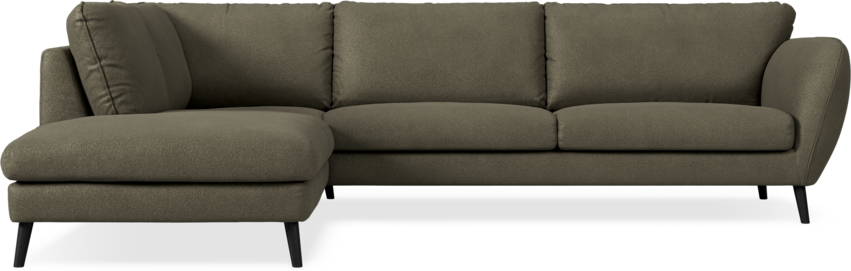 Madison Lux - 3-sits soffa med divan vänster - Brun