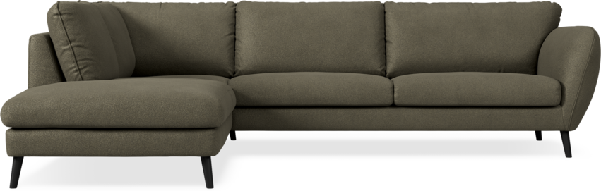 Madison - 3-sits soffa med divan vänster - Brun