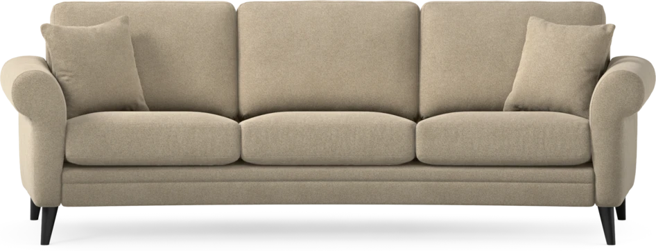 Eden - 3-sits soffa svängd - Beige