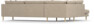 Harper - 3-sits soffa med divan vänster - Beige