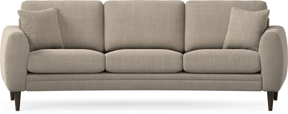 Eden - 3-sits soffa svängd - Beige