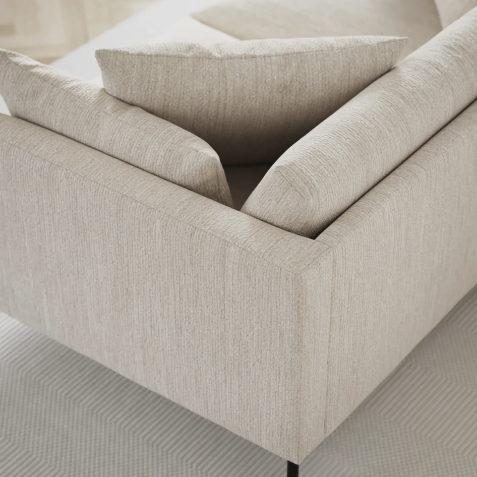 Harper - 3-sits soffa, hel dyna - Vit